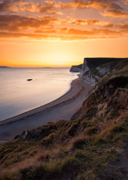 Dorset's Jurassic Coastline Sunset Composite