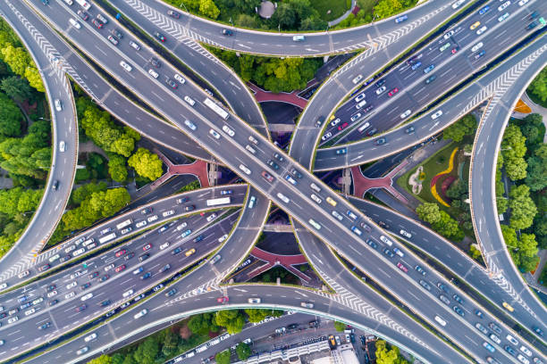 istock Aerial view of Shanghai Highway 1089310696