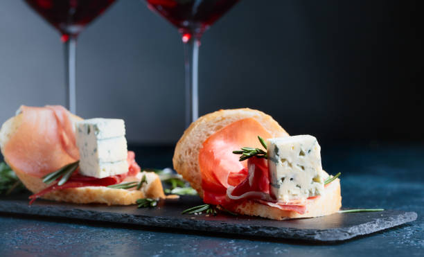 istock Sandwich with prosciutto, blue cheese and rosemary . 1089311810