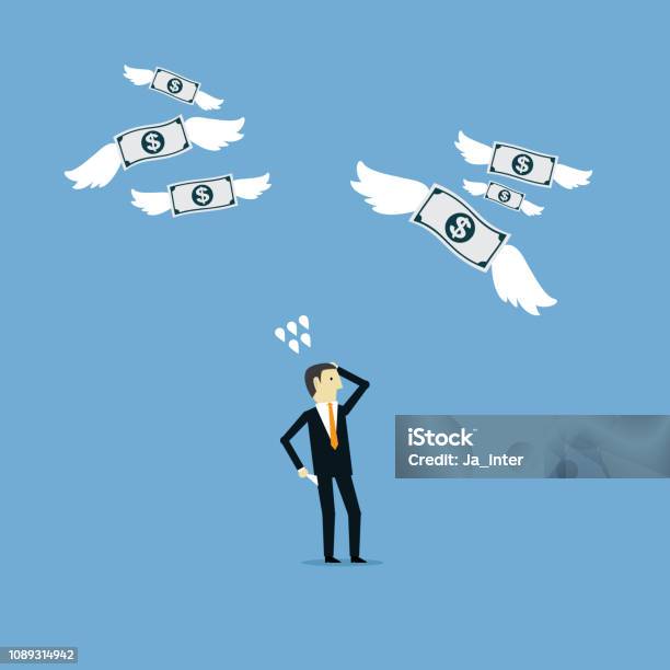 Money Lost Stock Illustration - Download Image Now - Empty, Pocket, Cash Flow