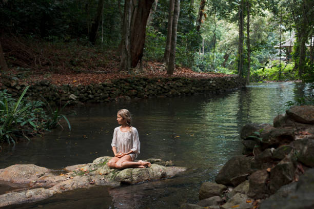 istock Beautiful young woman enjoys  in nature 1089314986
