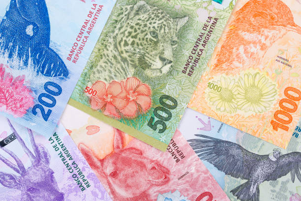 istock New Argentine Pesos a background 1089324100