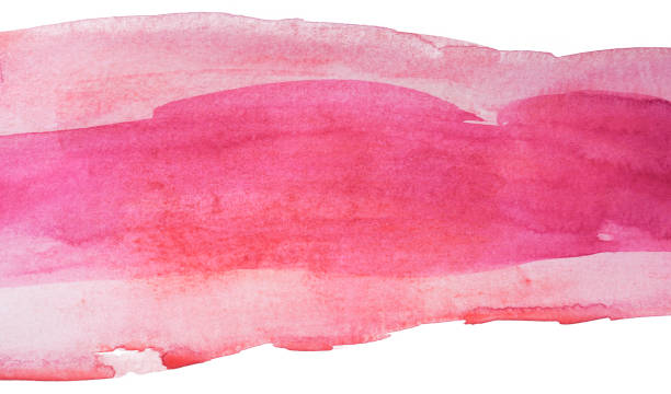 istock watercolor red stain on white paper. Isolated element for design. hand-drawn texture on paper. 1089324742