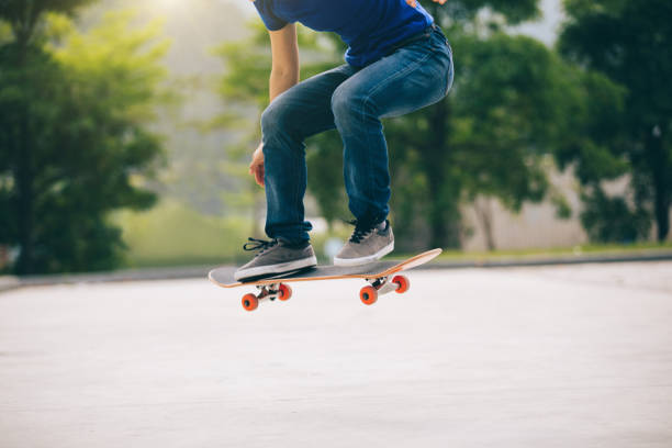 istock Skateboarder skateboarding outdoors 1089331746