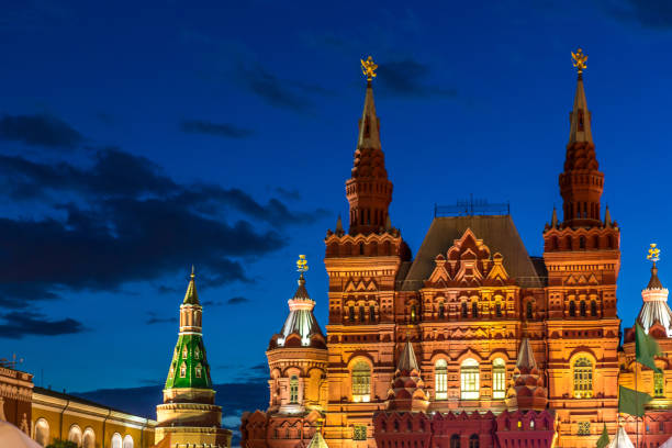 istock Night view of the Red Square 1089337164