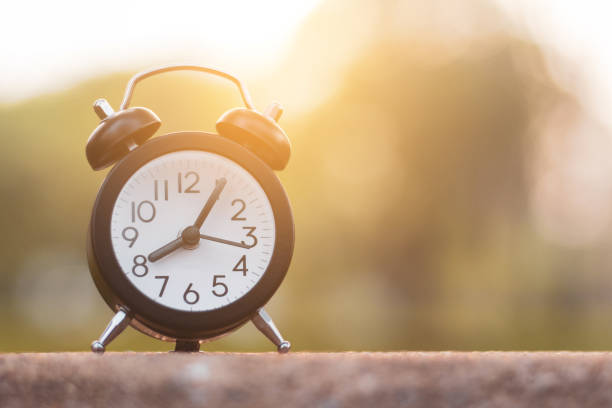 istock retro clock vintage color tone in the garden 1089340676