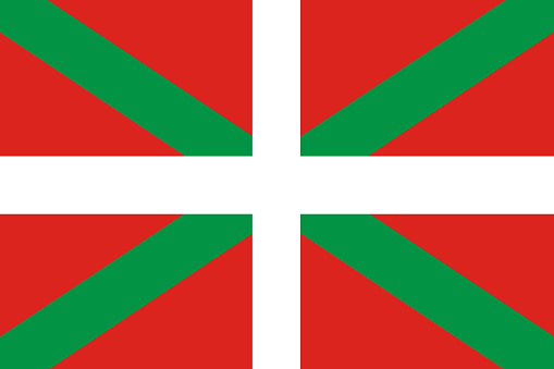 Basque flag close-up
