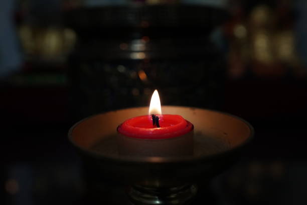 istock A candle with Incense burner. Worship God or ancestor. 1089342826