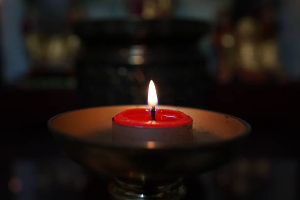 istock A candle with Incense burner. Worship God or ancestor. 1089343206