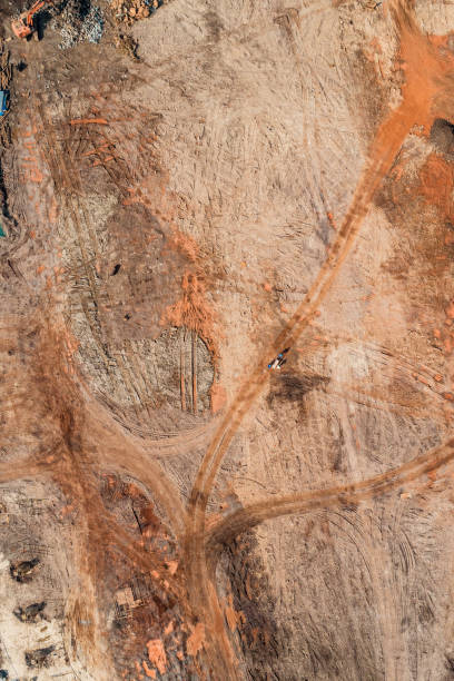istock Aerial view of a construction site 1089343530
