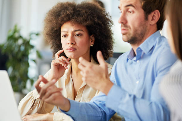 istock Three colleagues discussing on meeting. 1089347094