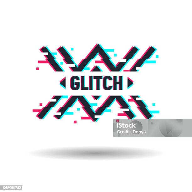 Distorted Logo Examples Vector Logo In Distorted Glitch Style Frame In Distorted Glitch Style ...
