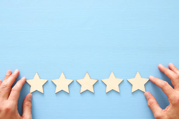 istock concept of setting a five star goal. increase rating or ranking, evaluation and classification idea 1089363614