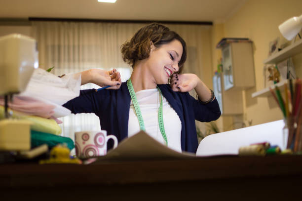 Young businesswoman in office.