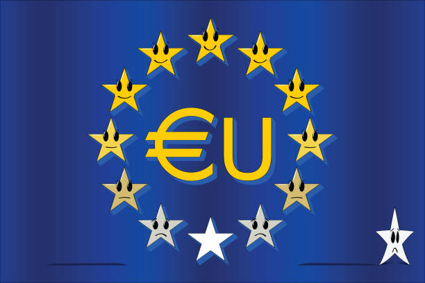 illustrazioni stock, clip art, cartoni animati e icone di tendenza di gerarchia politica europea - debt recession concepts star shape