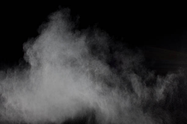 istock Abstract white powder explosion against black background.Abstract white dust exhale. 1089387724