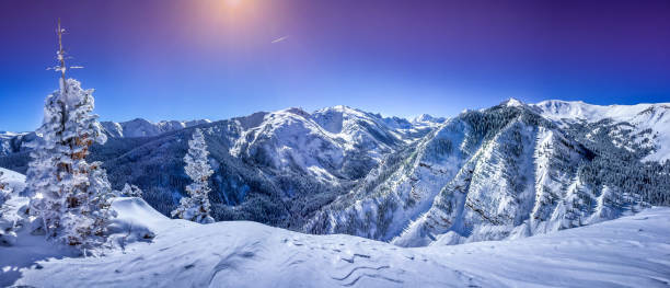 Ski resort stock photo