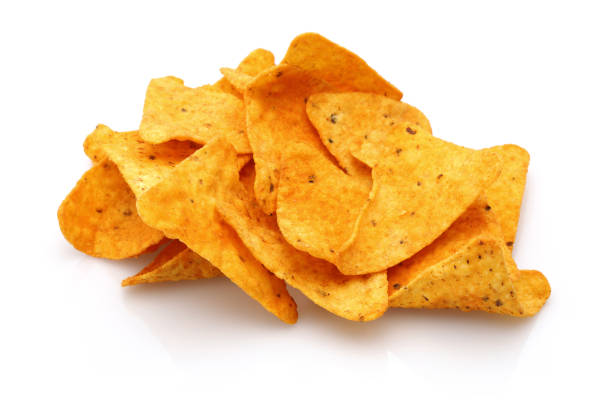 istock Group of Taco Chips on white background 1089392434
