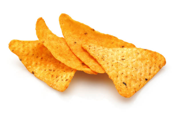 istock Group of Taco Chips on white background 1089392458