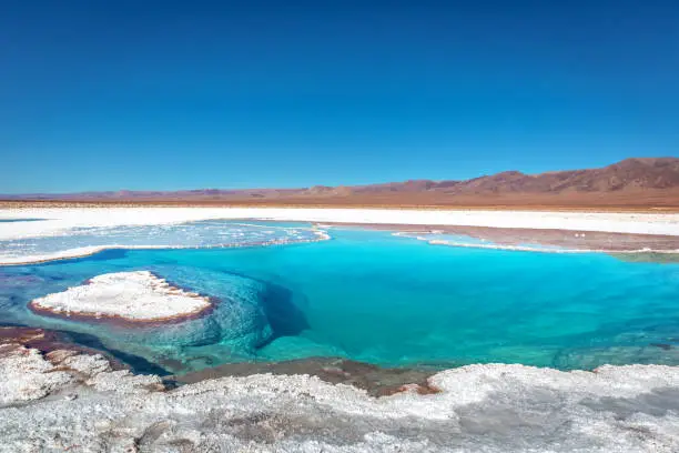 Amazing scenario in the Atacama Desert in Chile