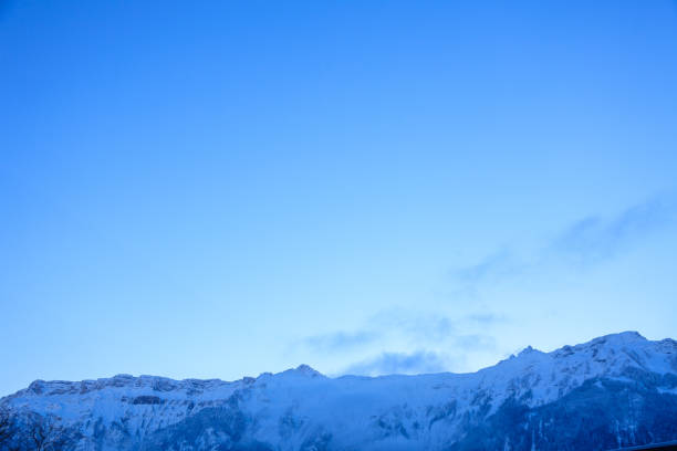istock Swiss Winter cold Winter blue mountain 1089400018