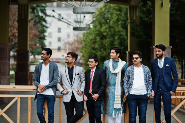 istock Group of six south asian indian mans 1089401676