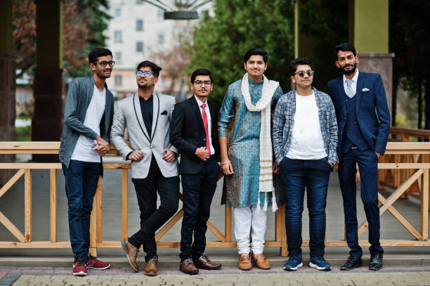 istock Group of six south asian indian mans 1089401688