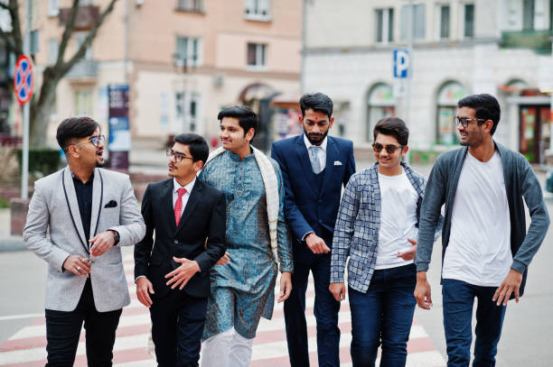 istock Group of six south asian indian mans 1089401892