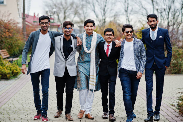 istock Group of six south asian indian mans 1089401944