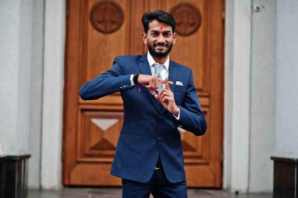 istock Stylish beard indian business man 1089402246