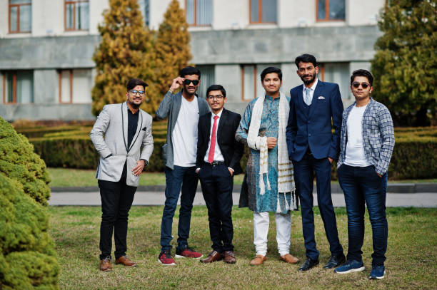 istock Group of six south asian indian mans 1089402524