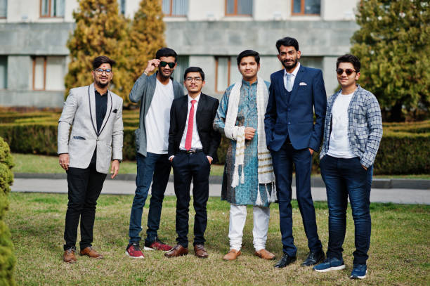 istock Group of six south asian indian mans 1089402542