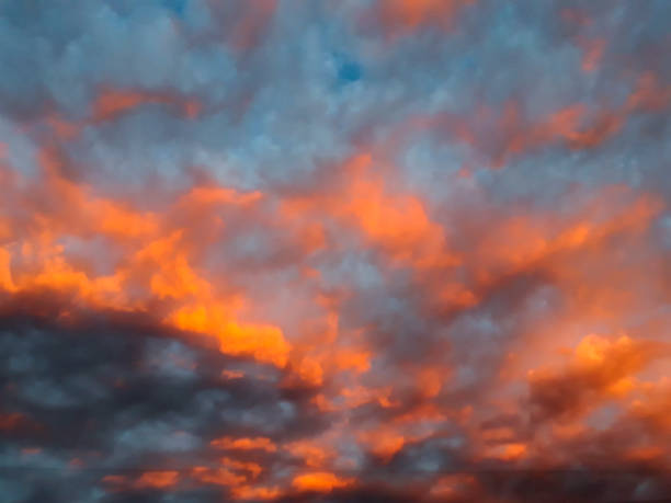 istock Dramatic sunset on the horizon, beginning of the year, future, storm clouds, cold sunset in latin america. Guatemala 1089410892