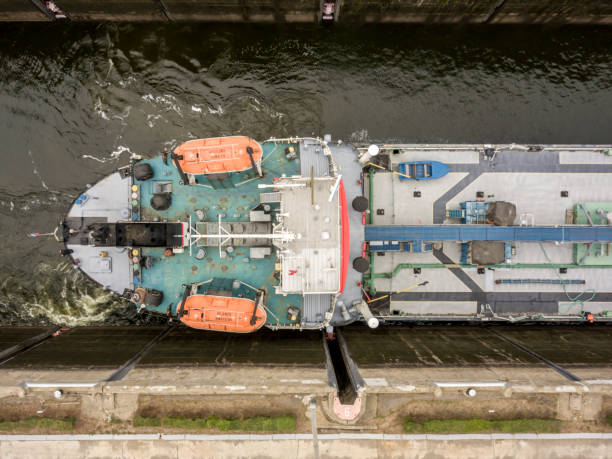 istock the process of repairing huge rusty ship in river docks  b 1089414130