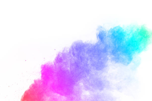 istock abstract powder splatted background. Colorful powder explosion on white background. Colored cloud. Colorful dust explode. Paint Holi. 1089414312