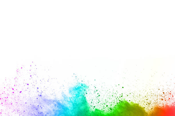 istock abstract powder splatted background. Colorful powder explosion on white background. Colored cloud. Colorful dust explode. Paint Holi. 1089414326