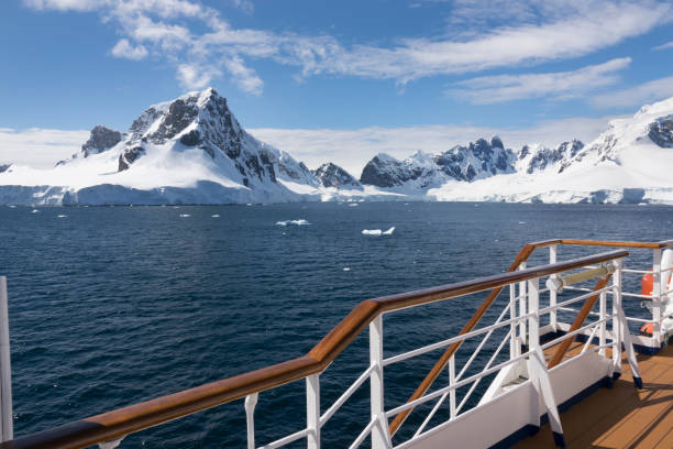 istock Antarctic Peninsula mountain glaciers Orne Harbour ship view Gerlache Strait Antarctica 1089414722