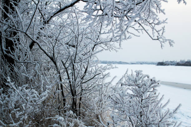 istock view of the river in winter and forest 1089416866
