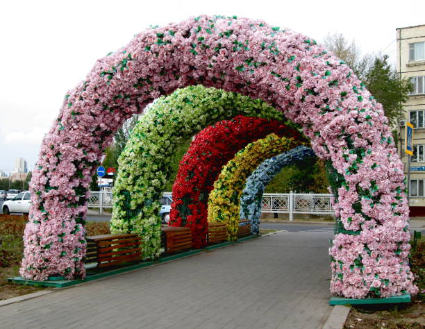 istock Decorated streets in Astana, Kazakhstan 1089418016