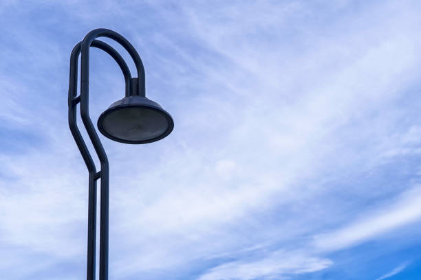 istock Street lamp or light pole with blue sky background 1089419970