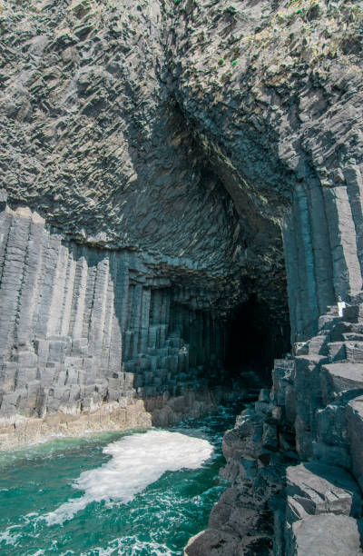istock Staffa Island with Fingal's Cave 1089423514