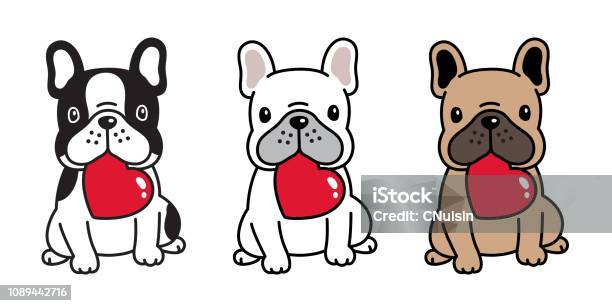 Dog Vector French Bulldog Heart Valentine Cartoon Character Icon Sitting  Smile Logo Breed Minh Họa Hình minh họa Sẵn có - Tải xuống Hình ảnh Ngay  bây giờ - iStock