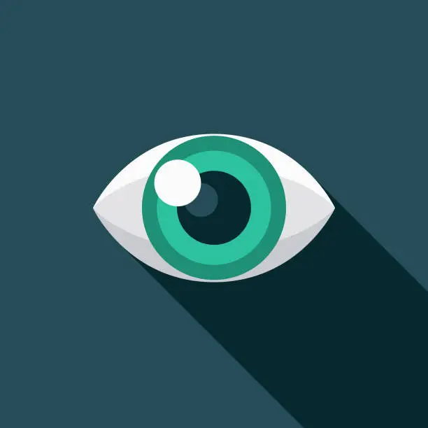 Vector illustration of Eyeballing Graphic Design Icon Icon