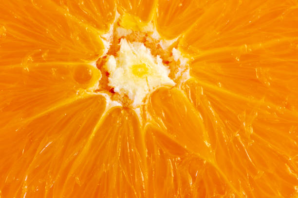 istock Abstract macro background of an orange slice 1089445484