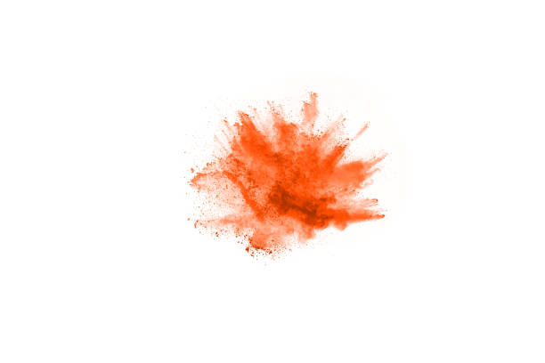 istock abstract orange powder splatted background,Freeze motion of color powder exploding/throwing color powder,color glitter texture on white background. 1089457766