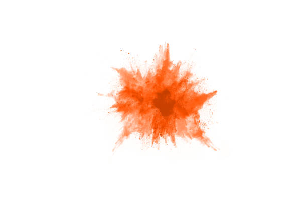 istock abstract orange powder splatted background,Freeze motion of color powder exploding/throwing color powder,color glitter texture on white background. 1089457768