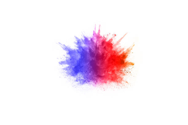 istock abstract powder splatted background. Colorful powder explosion on white background. Colored cloud. Colorful dust explode. Paint Holi. 1089457806