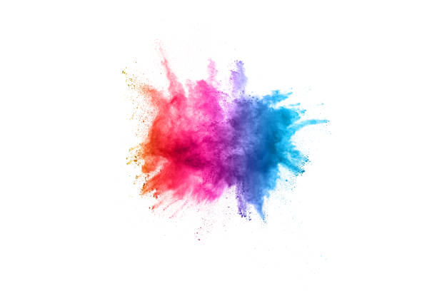 istock abstract powder splatted background. Colorful powder explosion on white background. Colored cloud. Colorful dust explode. Paint Holi. 1089457988
