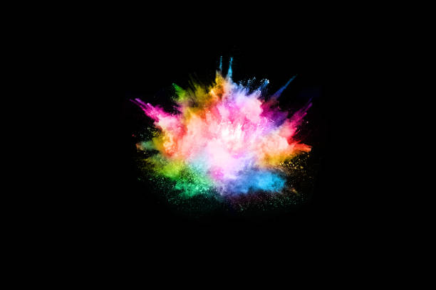 istock abstract colored dust explosion on a black background.abstract powder splatted background,Freeze motion of color powder exploding/throwing color powder, multicolored glitter texture. 1089458004