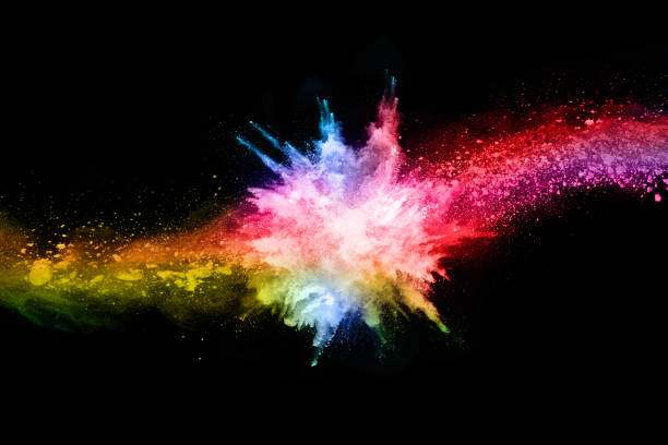 istock abstract colored dust explosion on a black background.abstract powder splatted background,Freeze motion of color powder exploding/throwing color powder, multicolored glitter texture. 1089458052